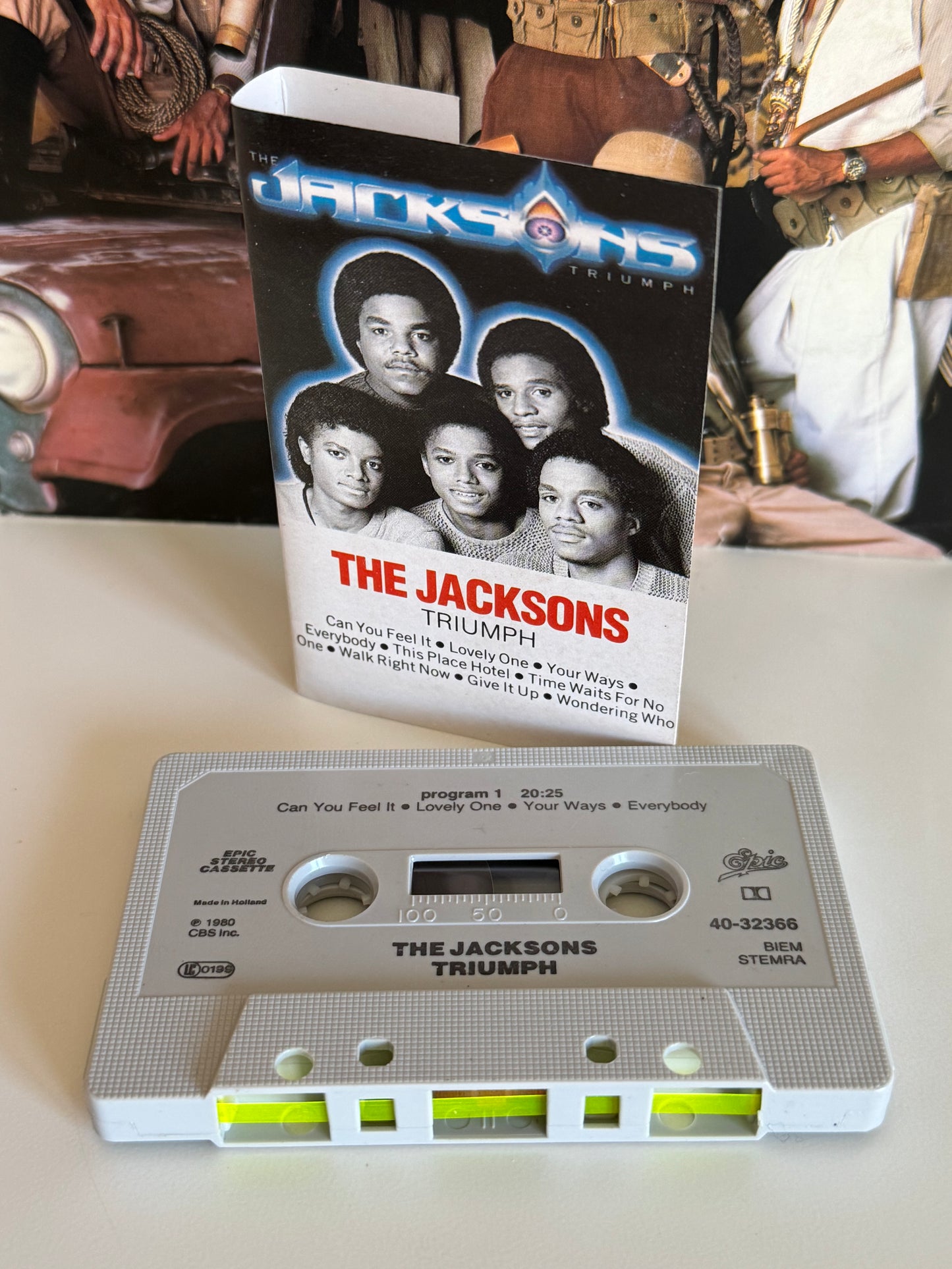 The Jacksons Triumph K7 cassette audio 1980