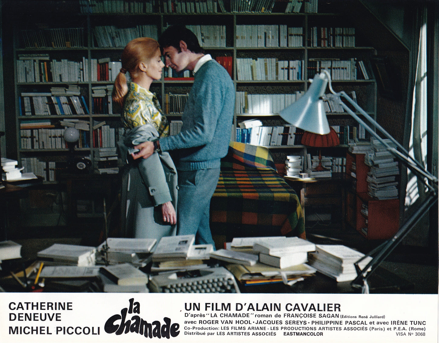Lobby card La Chamade, Catherine Deneuve & Roger Van Hool, 1968 #4