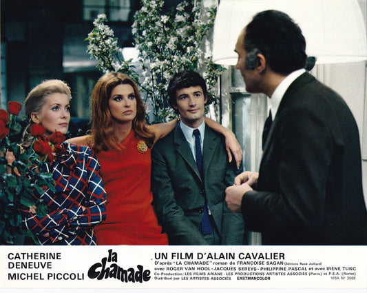 Lobby card La Chamade, Deneuve, Tunc, Van Hool & Piccoli 1968 #11
