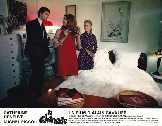 Lobby card La Chamade, Deneuve, Tunc & Van Hool, 1968 #14