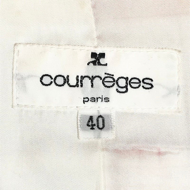 4. Courrèges orange vinyl jacket
