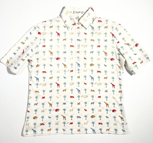 Céline polo shirt with safari motif