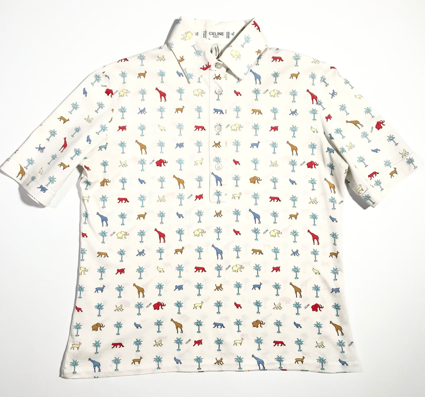 Polo Céline motif safari