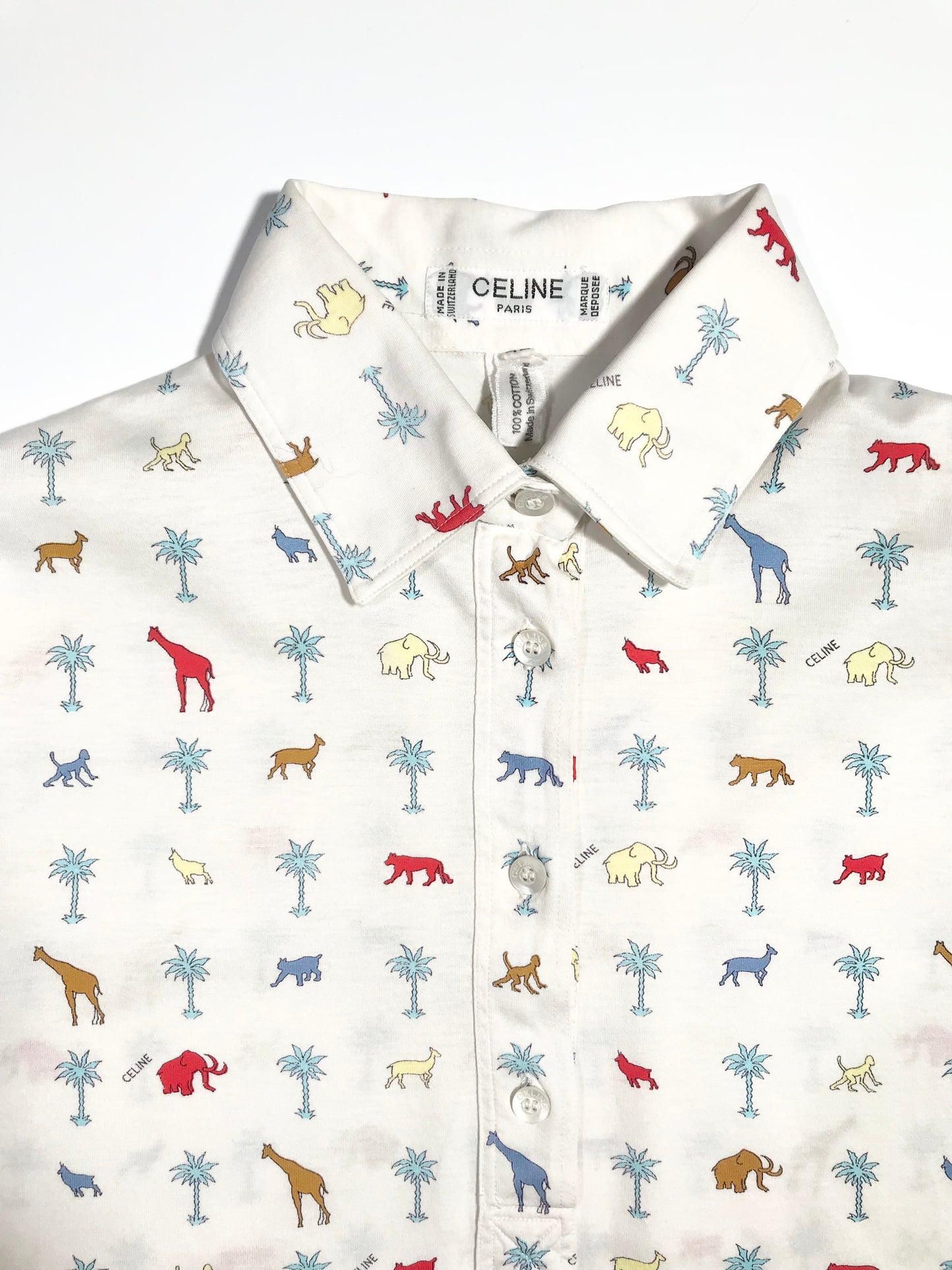 Polo Céline motif safari