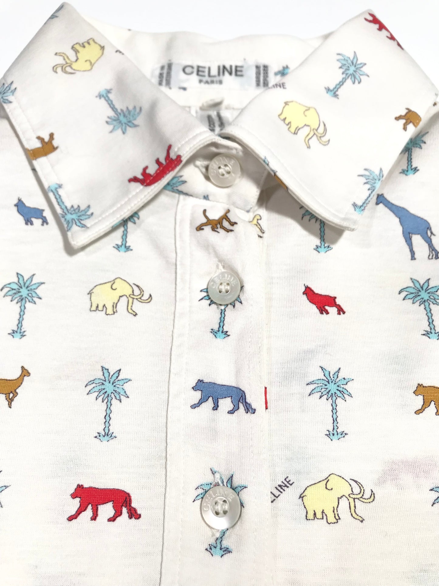 Polo Céline motif safari