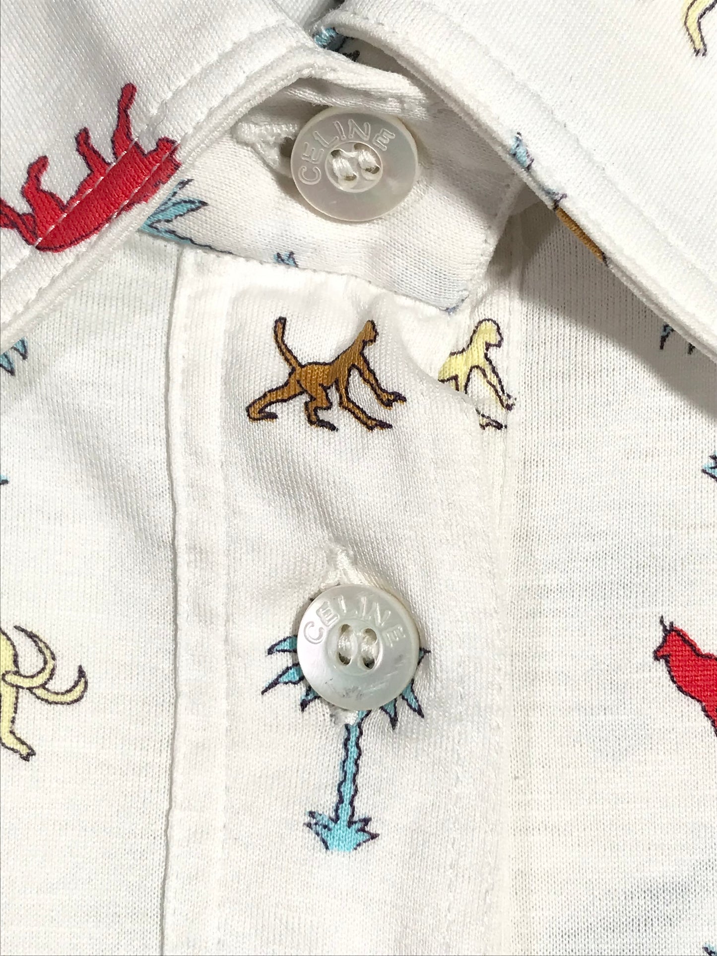 Céline polo shirt with safari motif