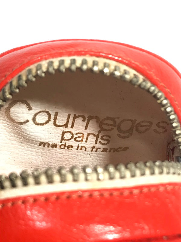 5. Courrèges circle orange purse