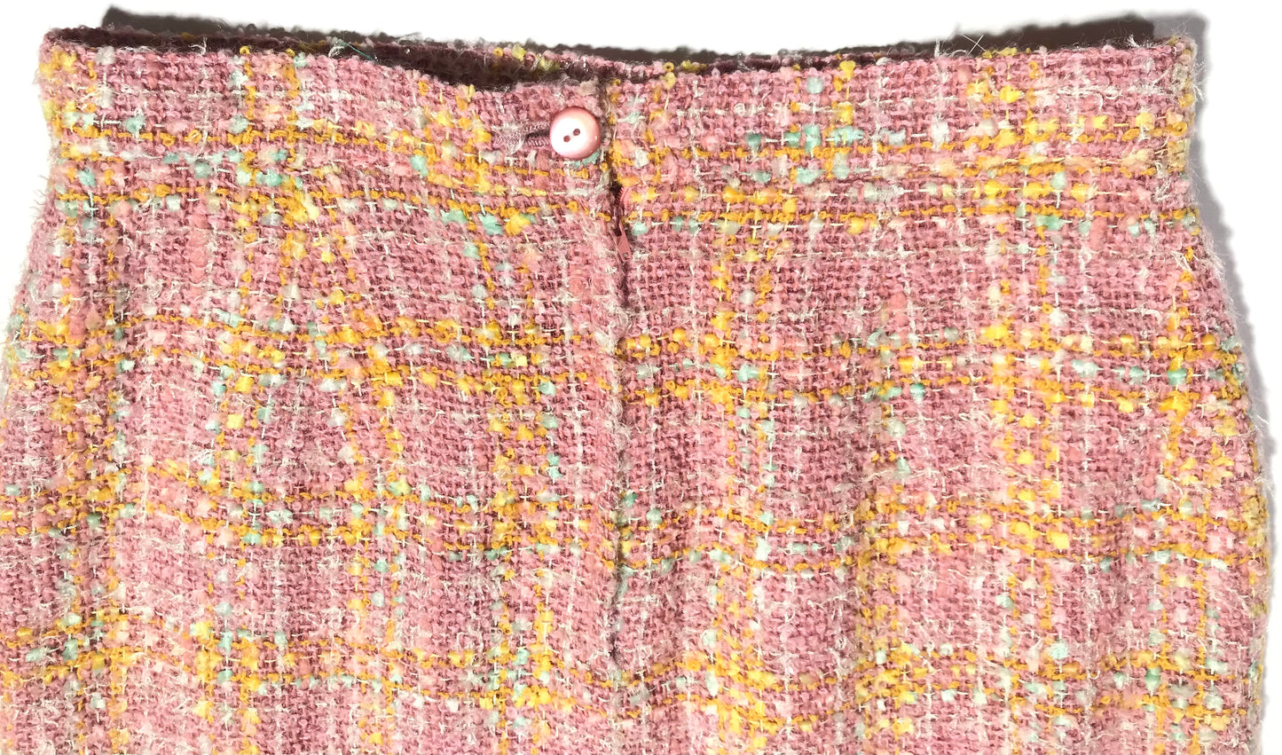 Ungaro skirt in pink tweed