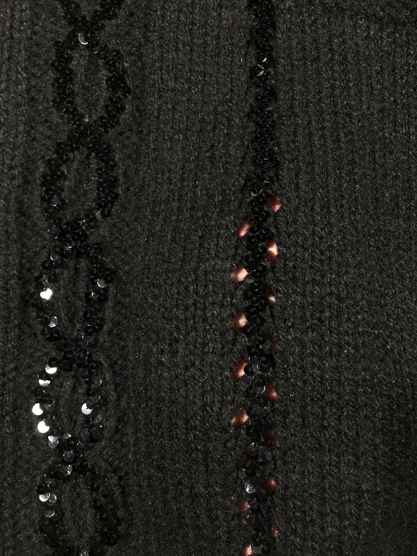 Pull Courrèges noir à sequins