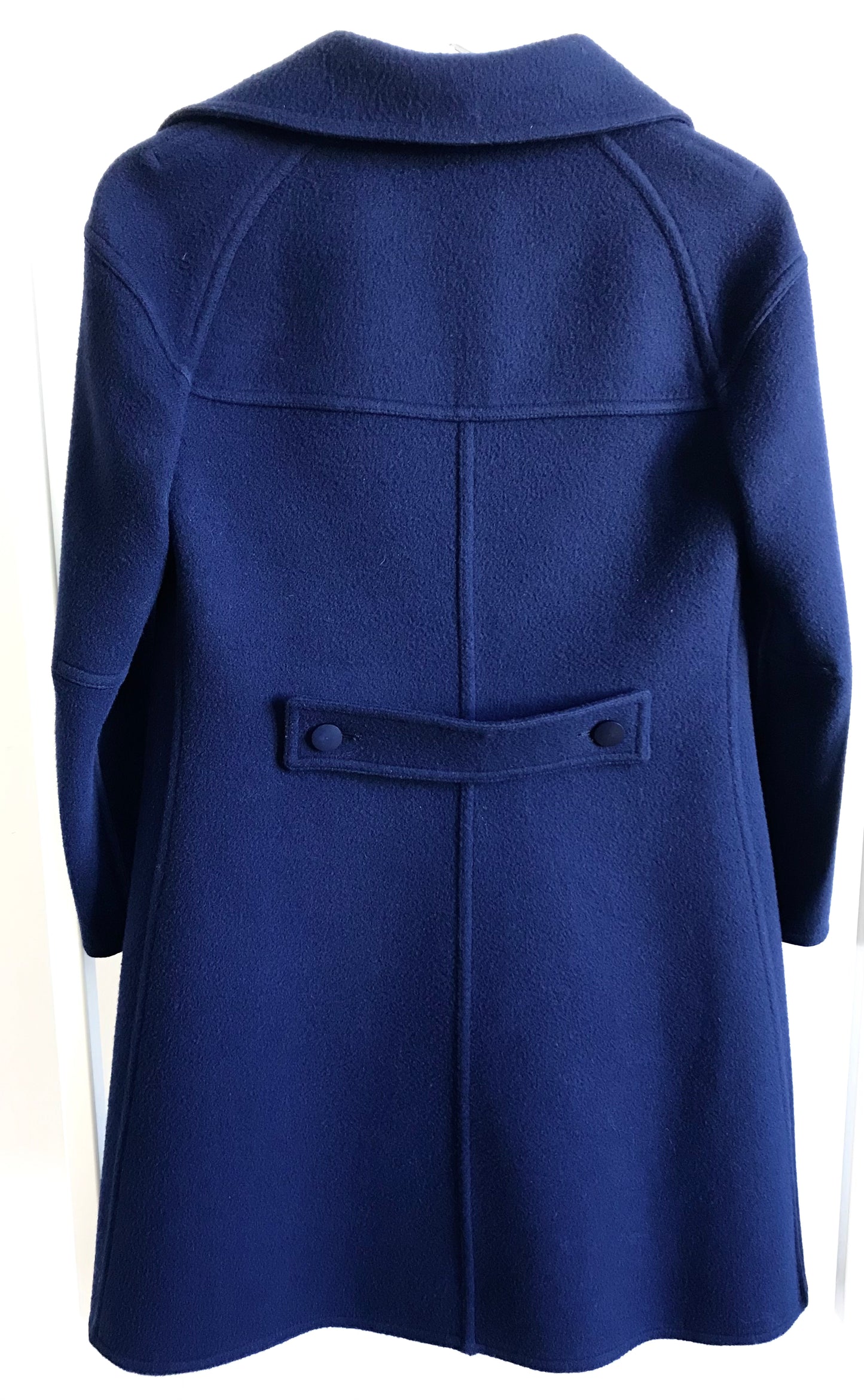 6. Manteau Courrèges Couture Future en laine marine