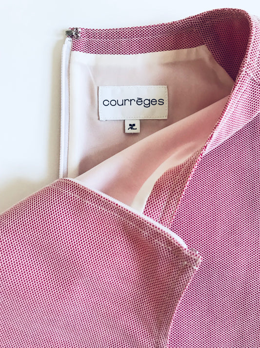 Robe Courrèges résille fuchsia