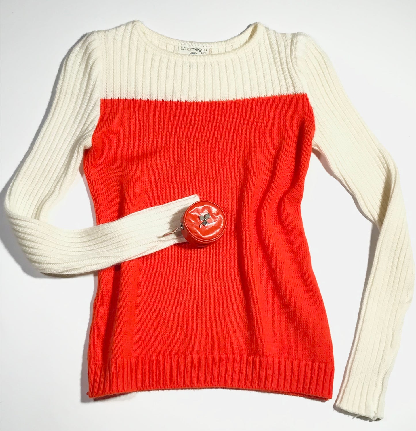Pull Courrèges bicolore