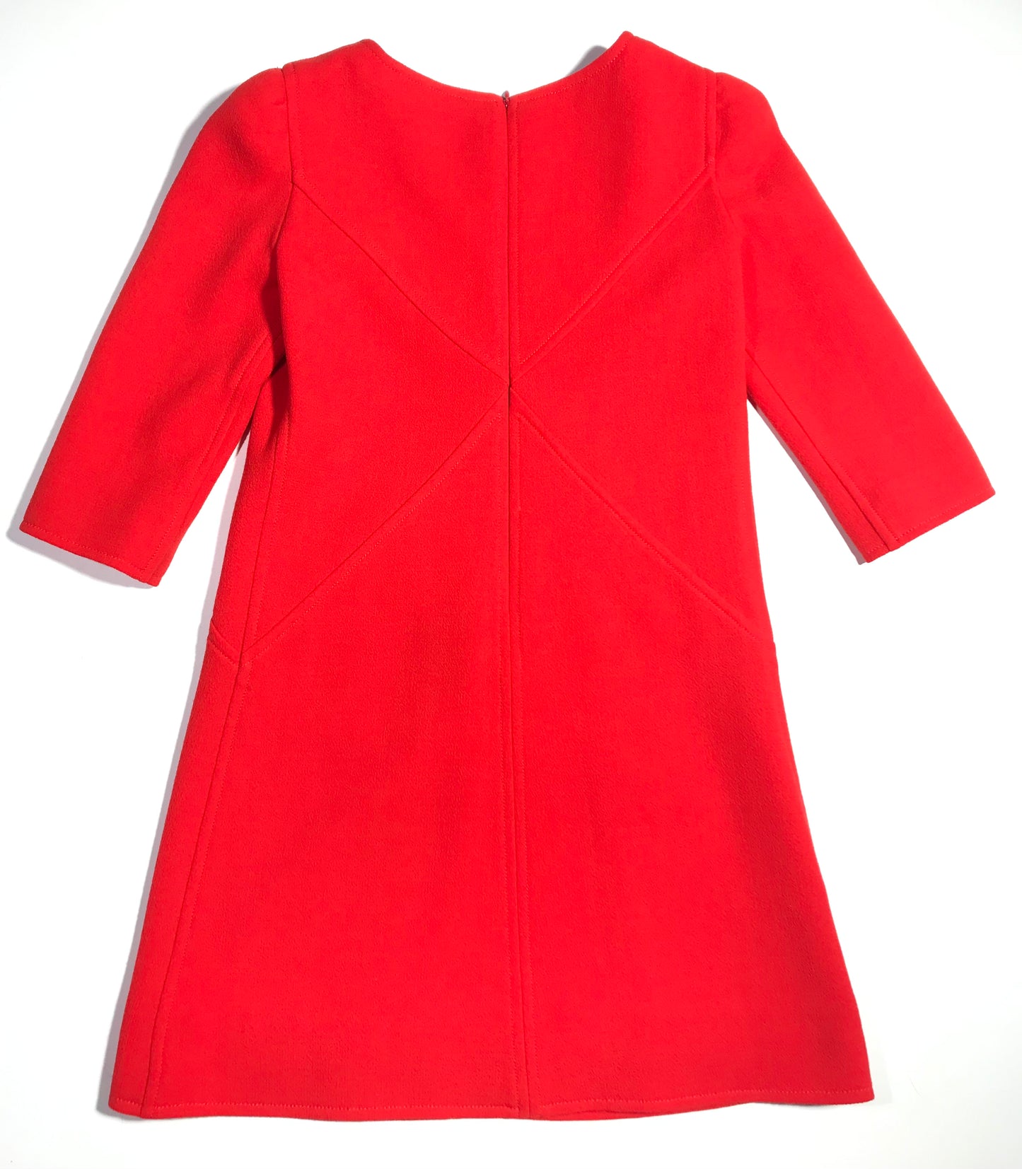 Courrèges coral red dress