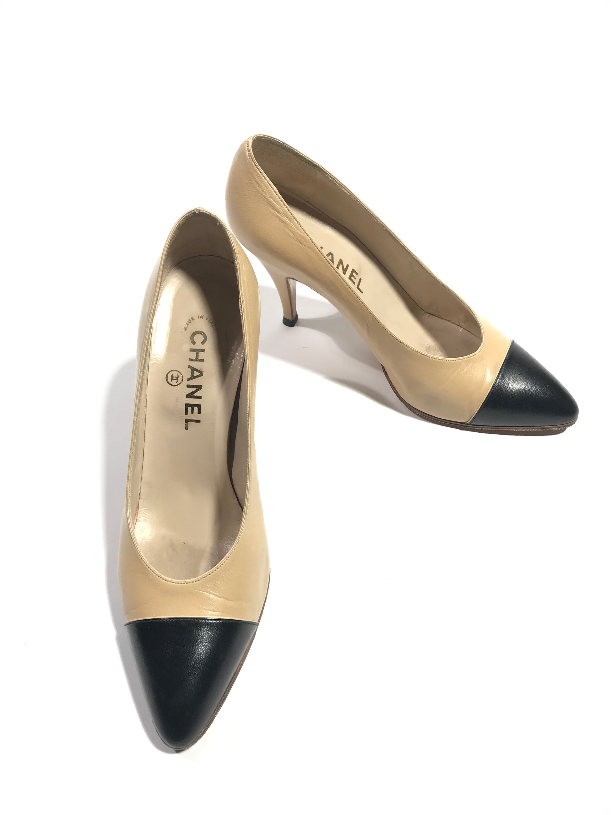 Escarpin chanel bicolore sales