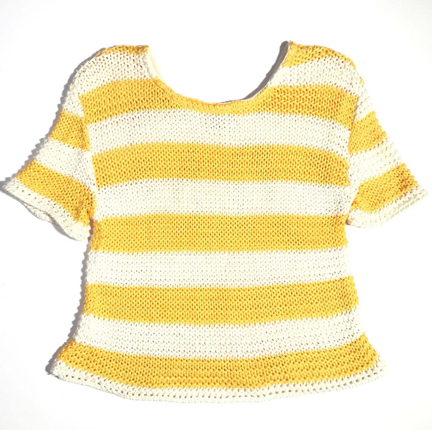 Courrèges yellow/ecru sailor sweater