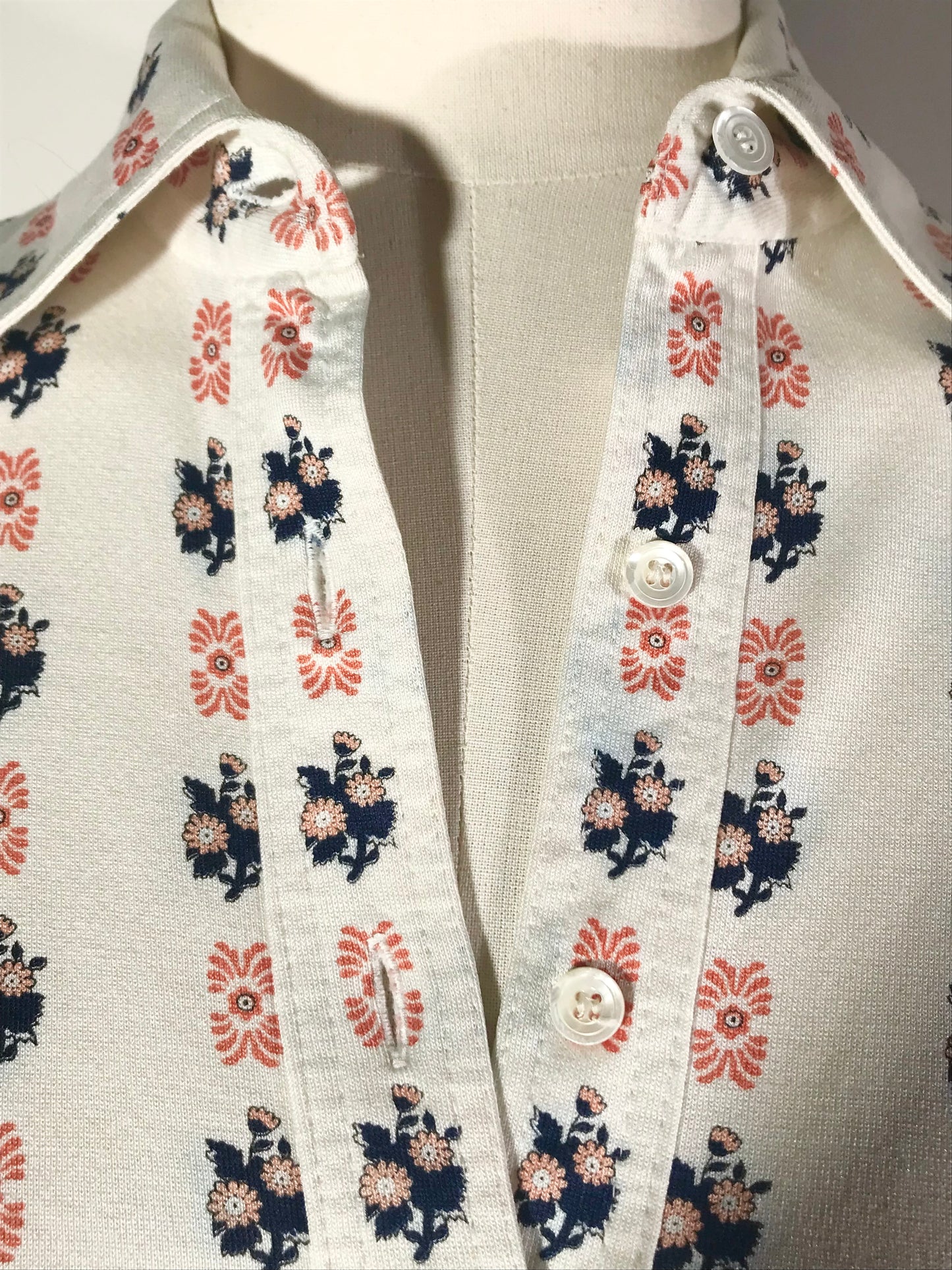 Chemise Céline jersey de coton fleurie