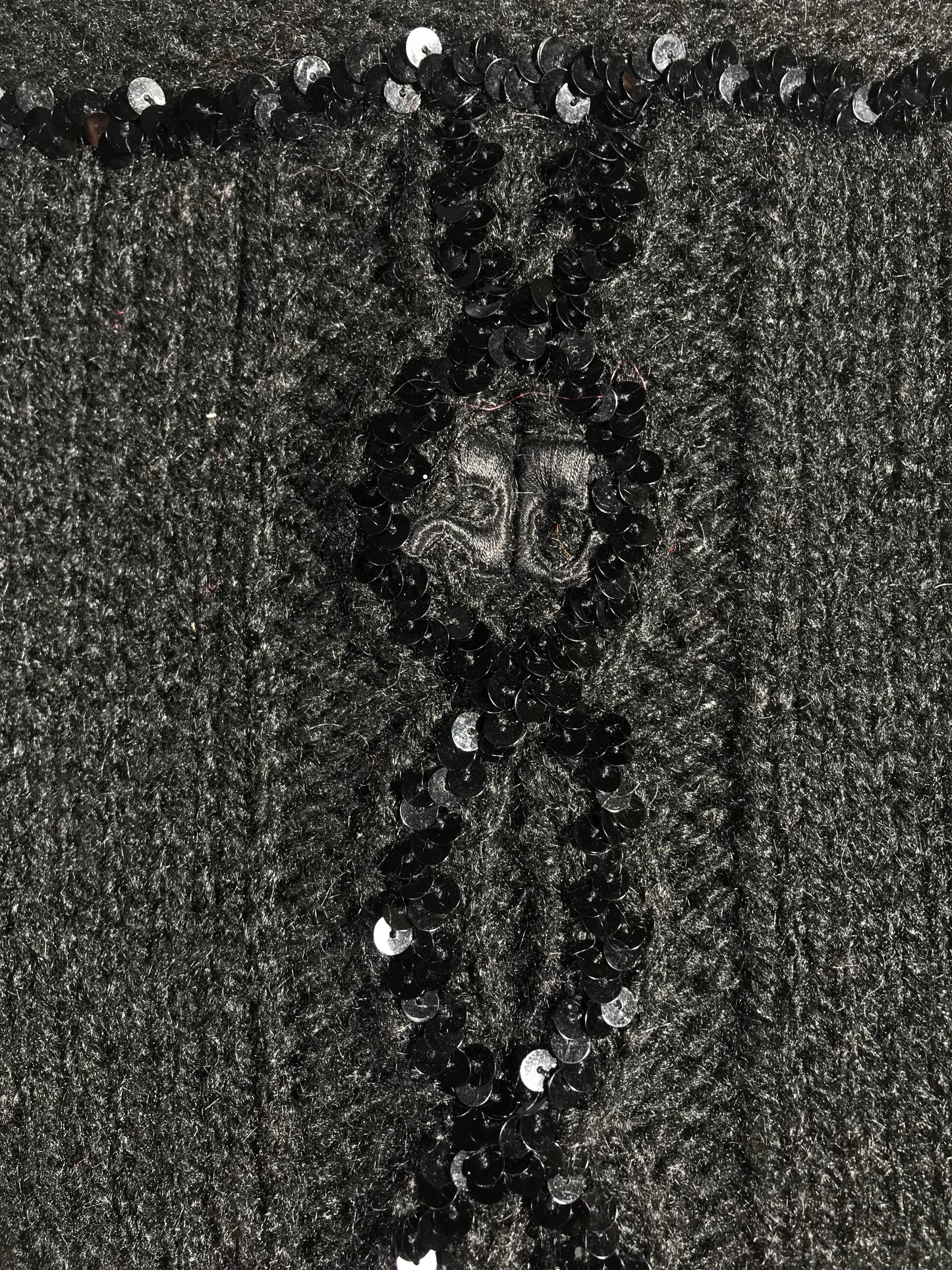 Pull Courrèges noir à sequins
