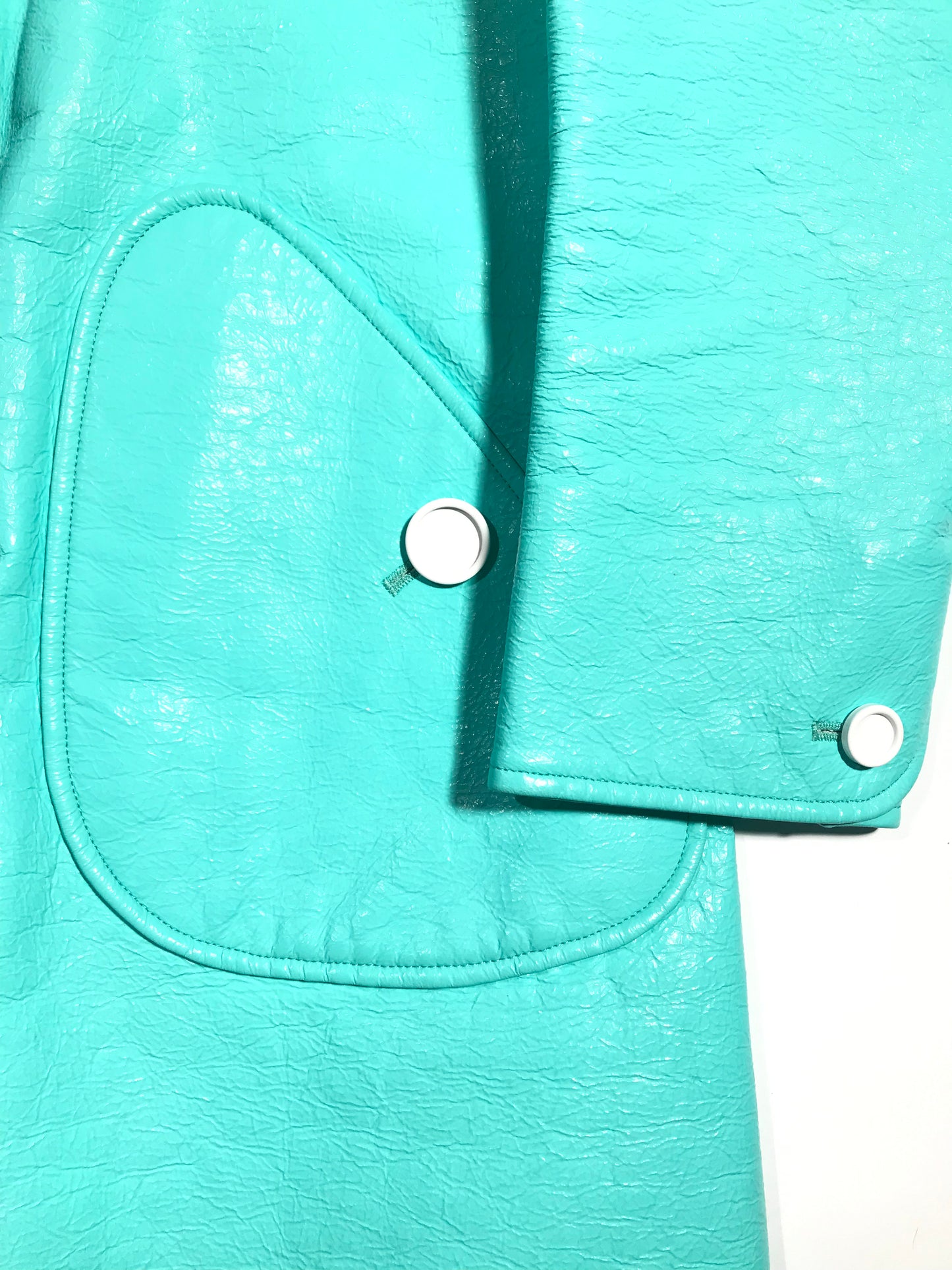 Courrèges vinyl trench coat