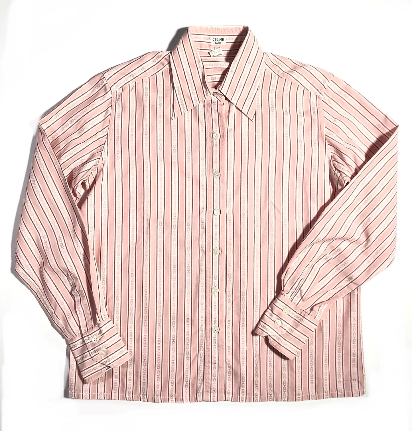 Chemise Céline rose à rayures