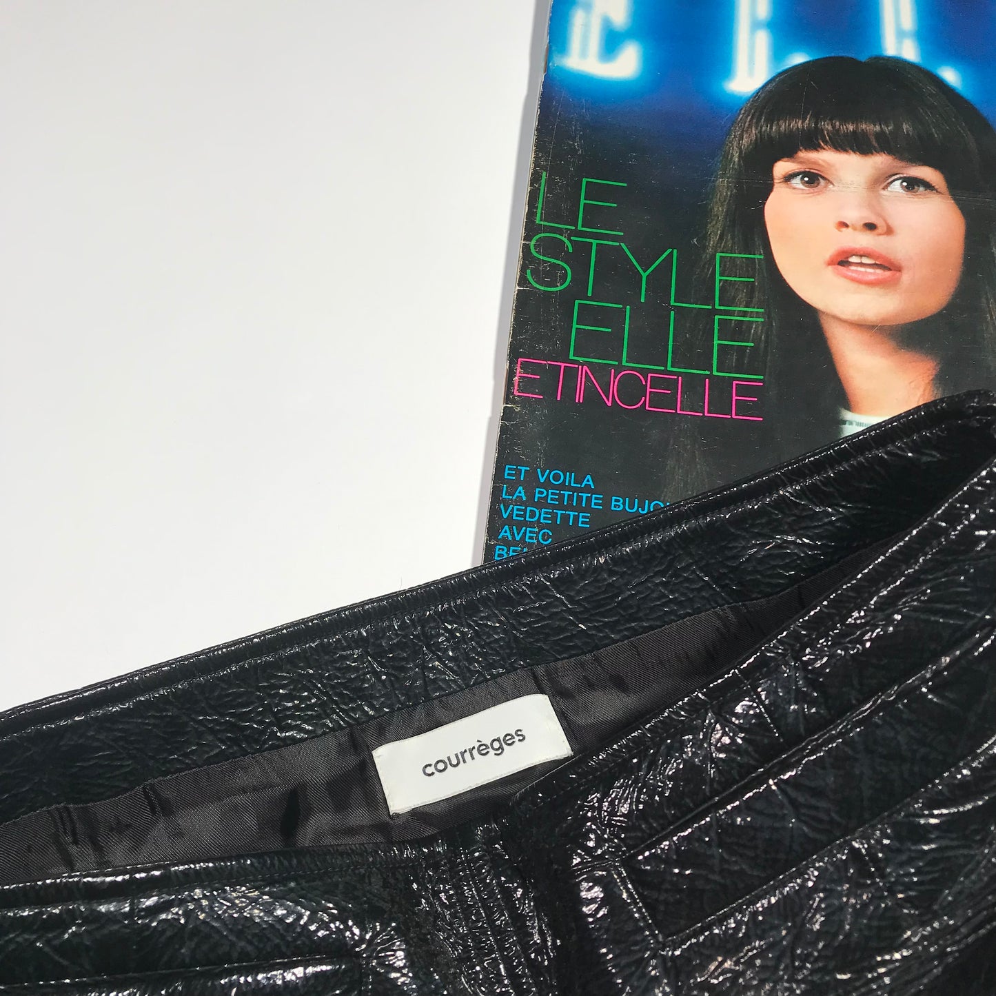 Jupe Courrèges vinyle