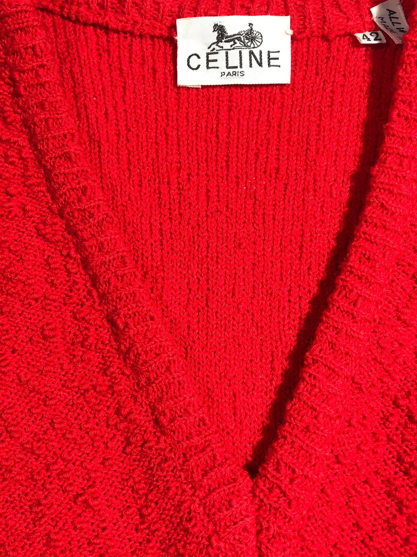 Pull Céline laine rouge