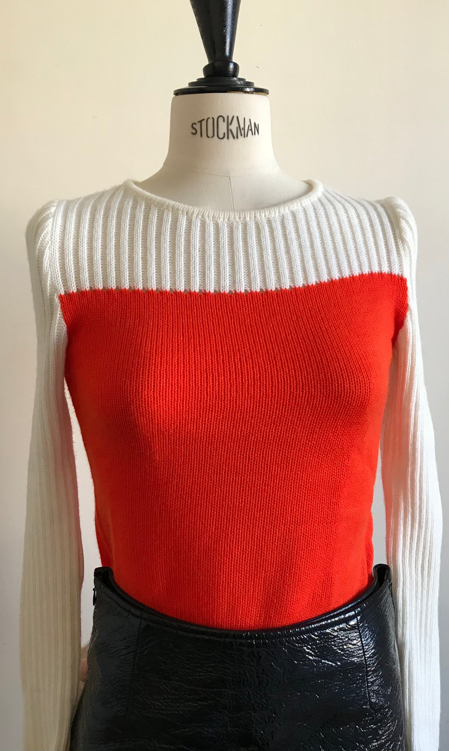 Two-tone Courrèges sweater
