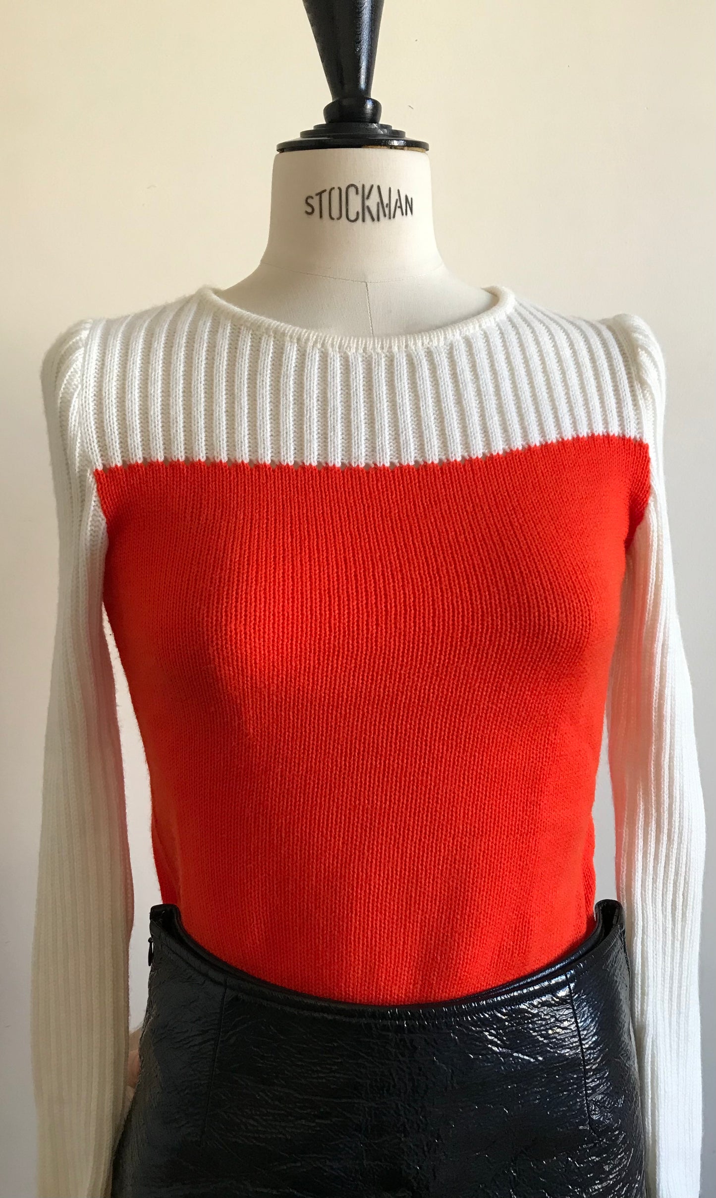 Pull Courrèges bicolore