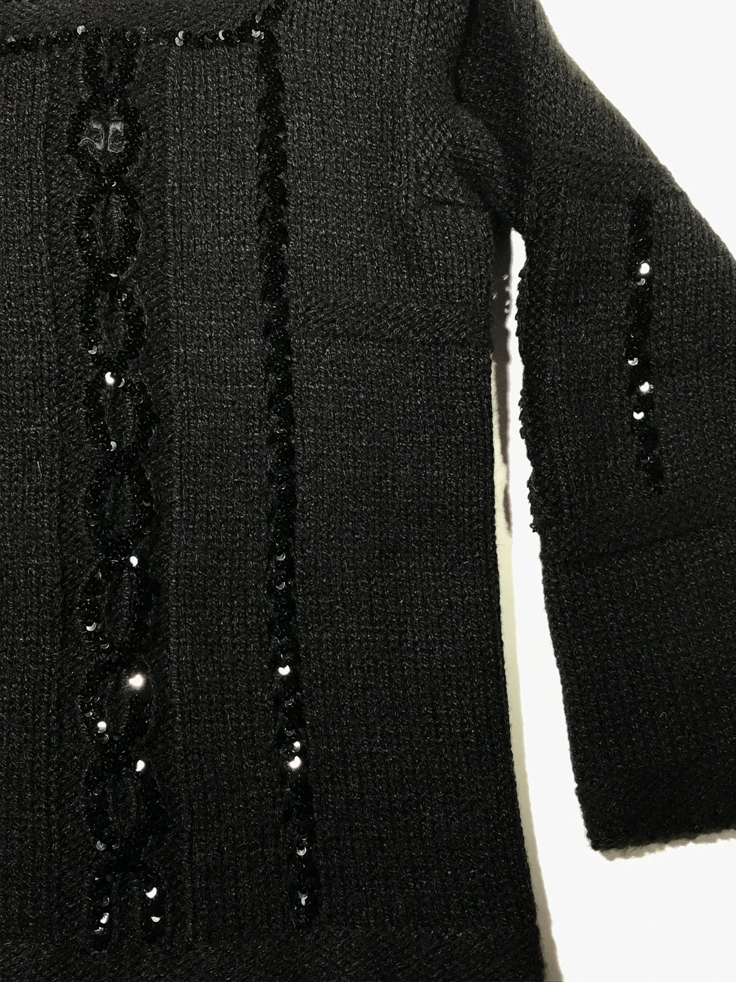 Pull Courrèges noir à sequins