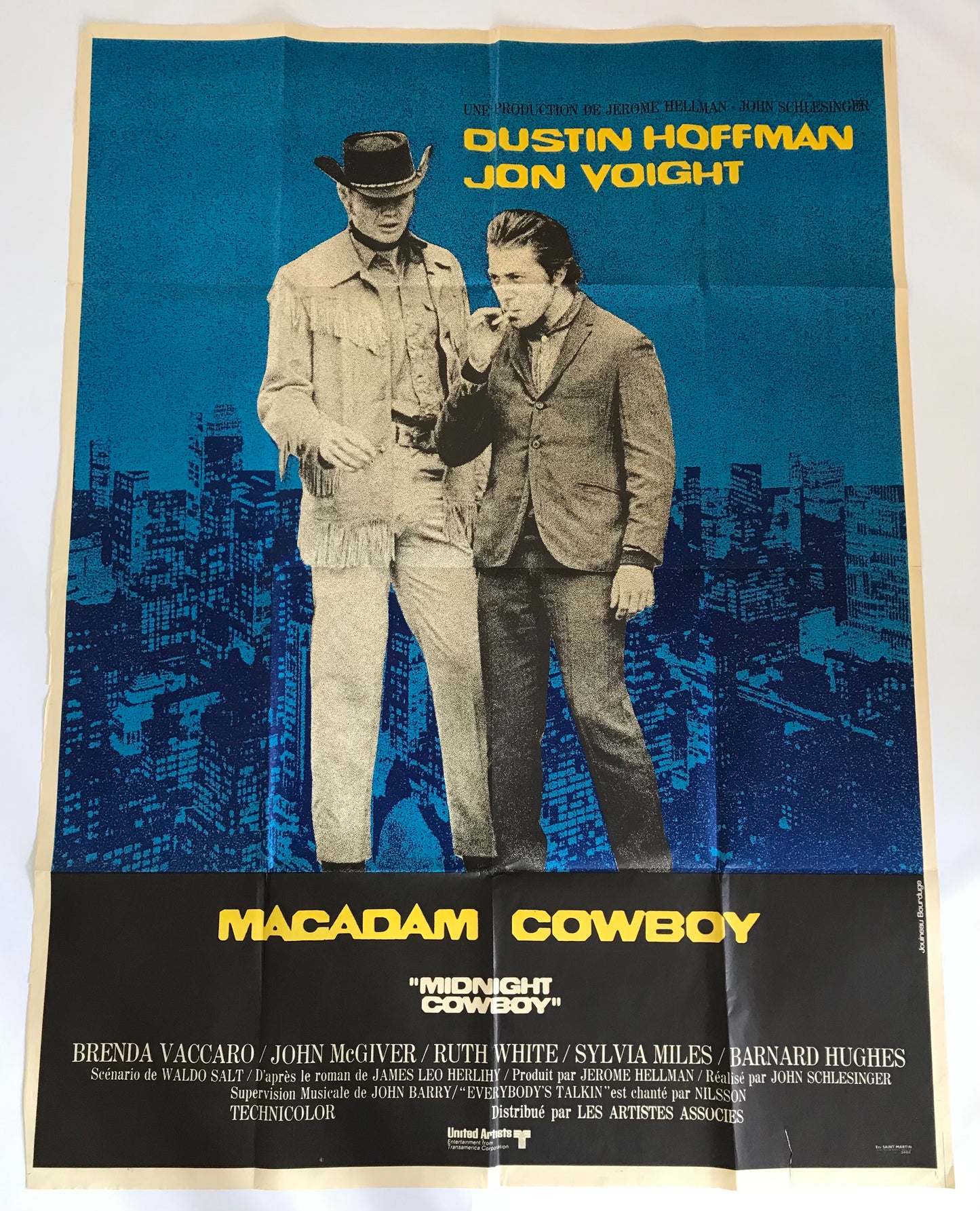 Macadam Cowboy poster, John Schlesinger, 1969